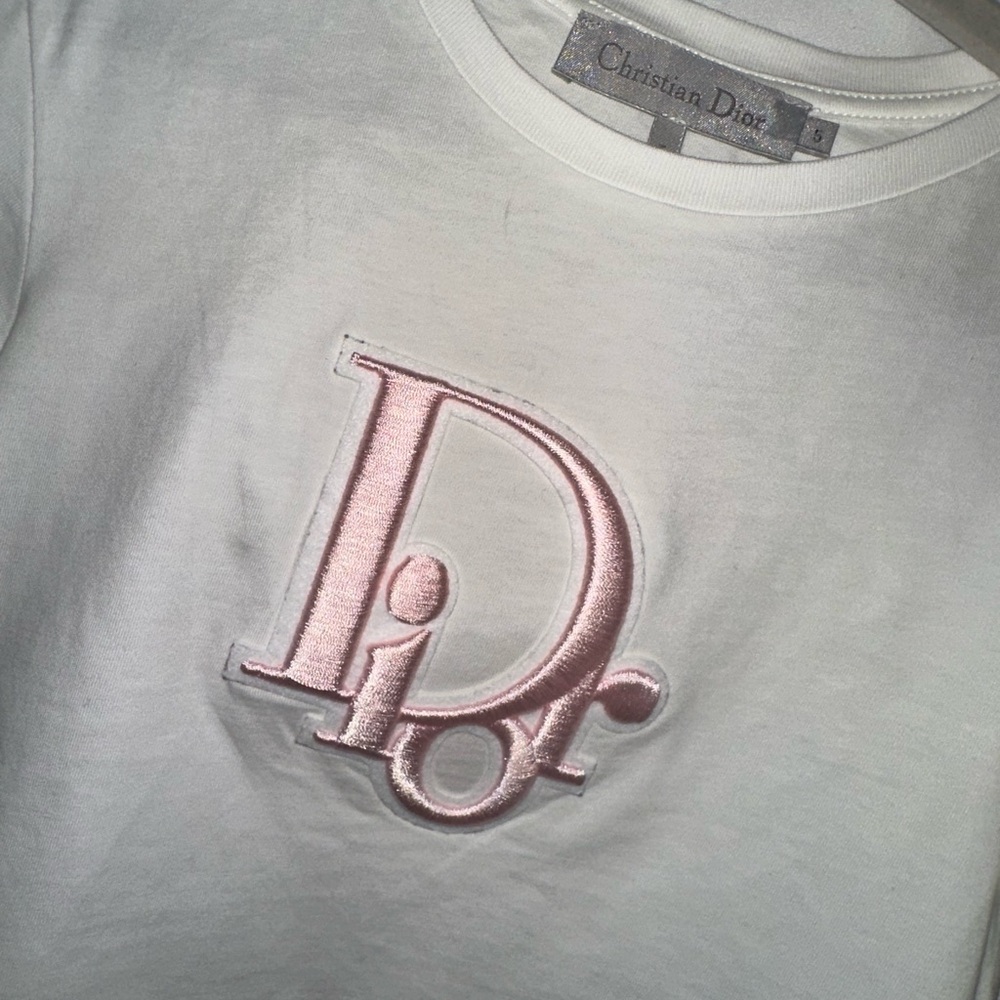 Dior Kids Embroidered Logo T-Shirt